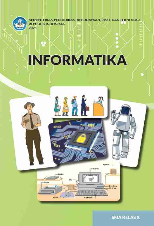 Sampul buku Informatika untuk SM...